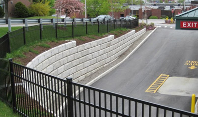 Excavation and Retaining Wall for Wallgreens in Bangor